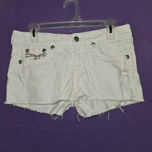 White Denim Shorts